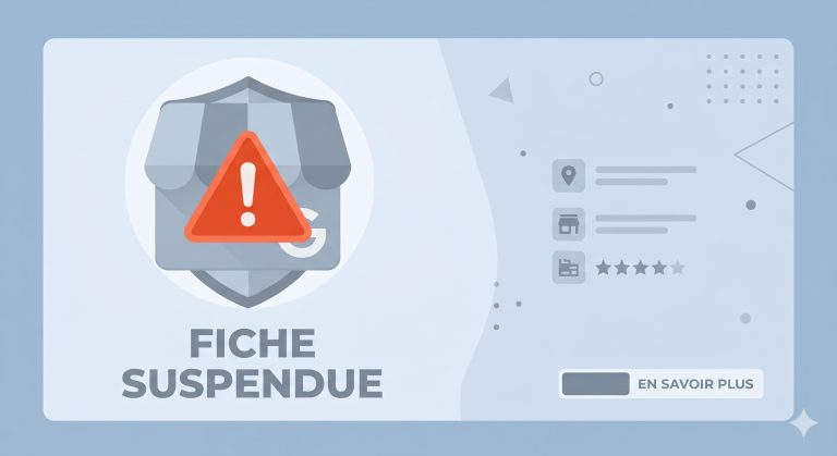 Fiche Google Business suspendue ?