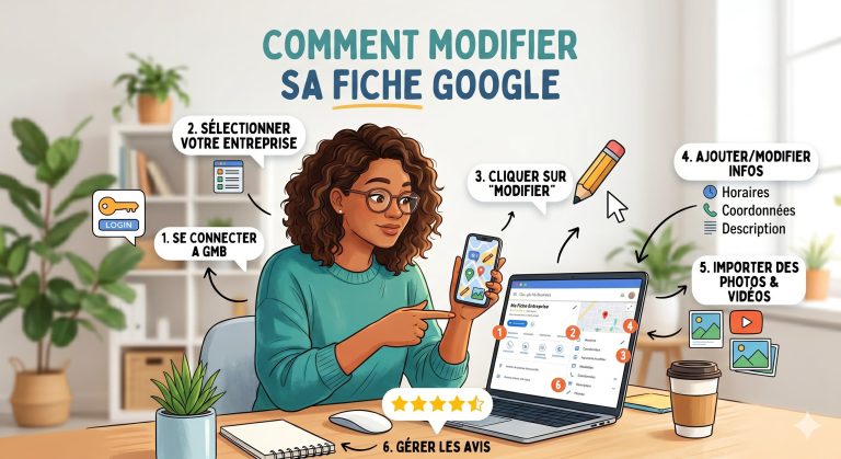 Modifier sa fiche Google My Business